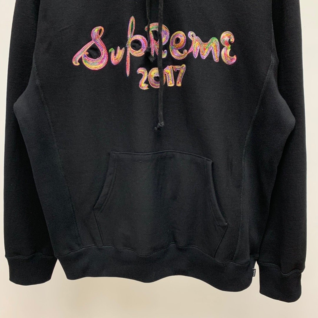 Supreme Prefect Quality 17FW Brush Logo Hoodie MC280002