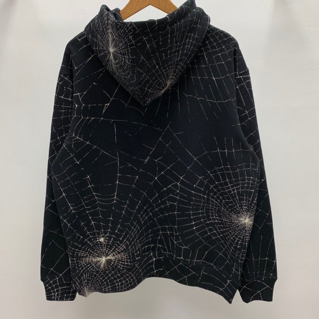 Supreme Prefect Quality 16AW Spider Web Hooded Hoodie MC280005