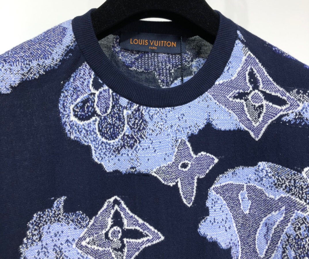 LV Watercolor Knitting Shirt