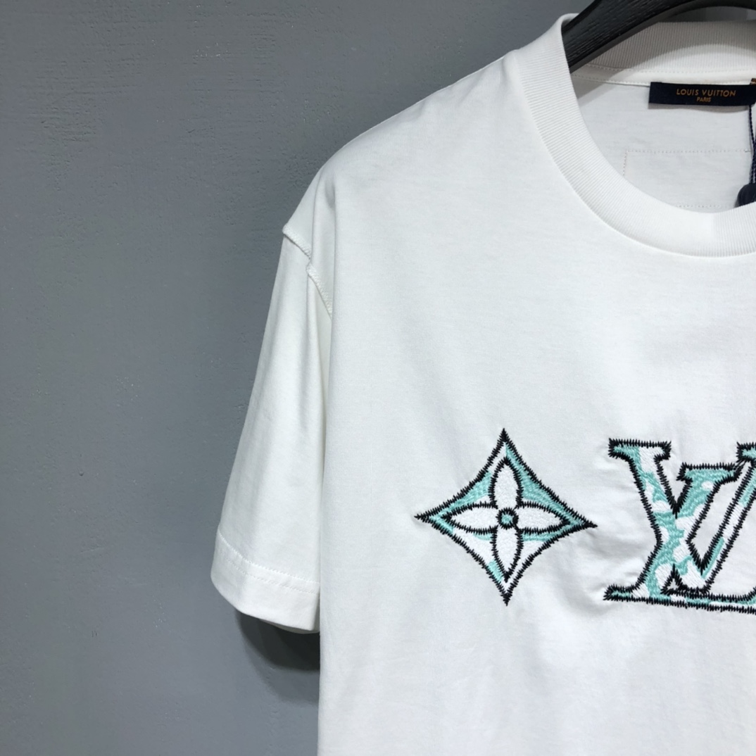 LV 2022 Spring Flower Logo Shirt