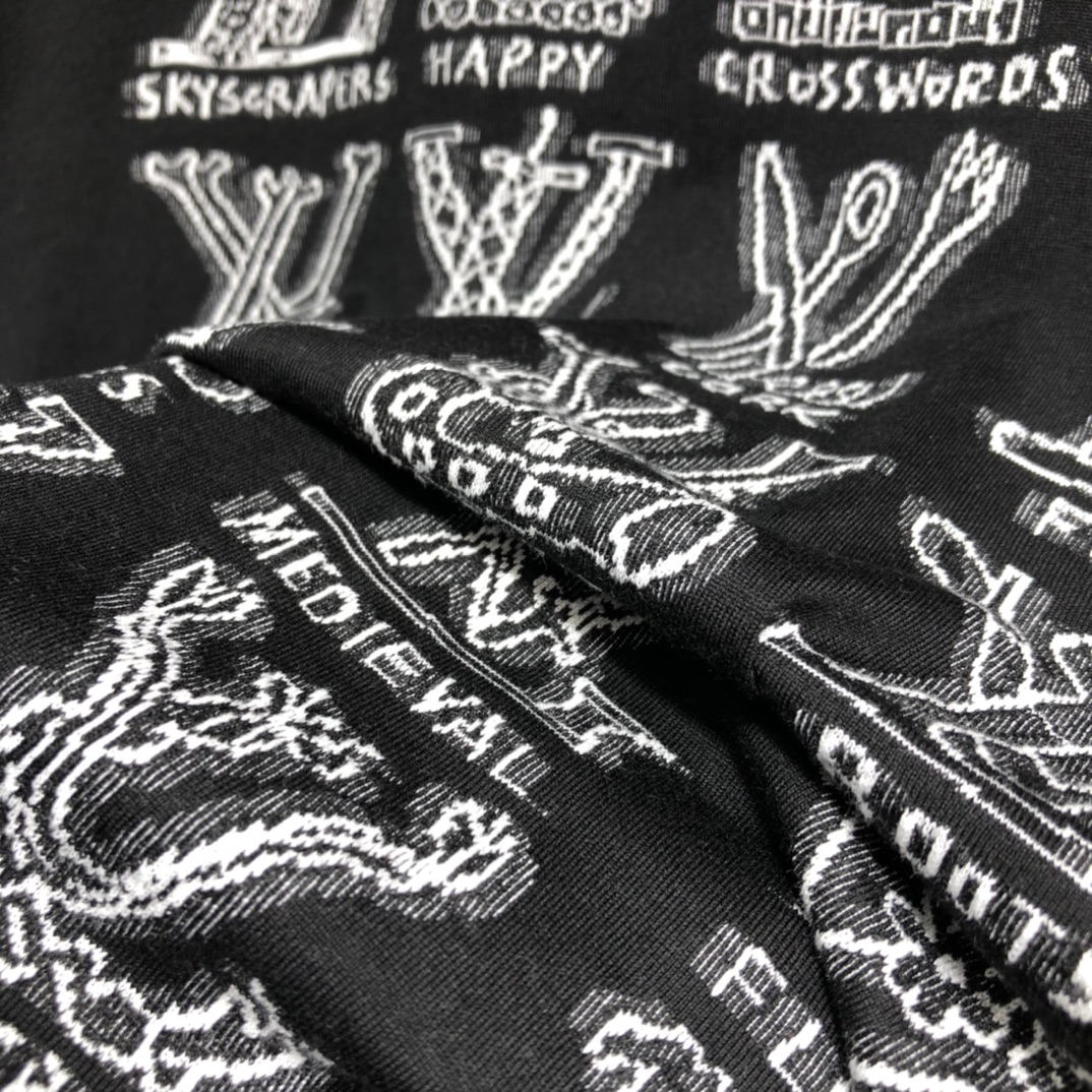 Louis Vuitton T-shirt Cartoons Jacquard in Black