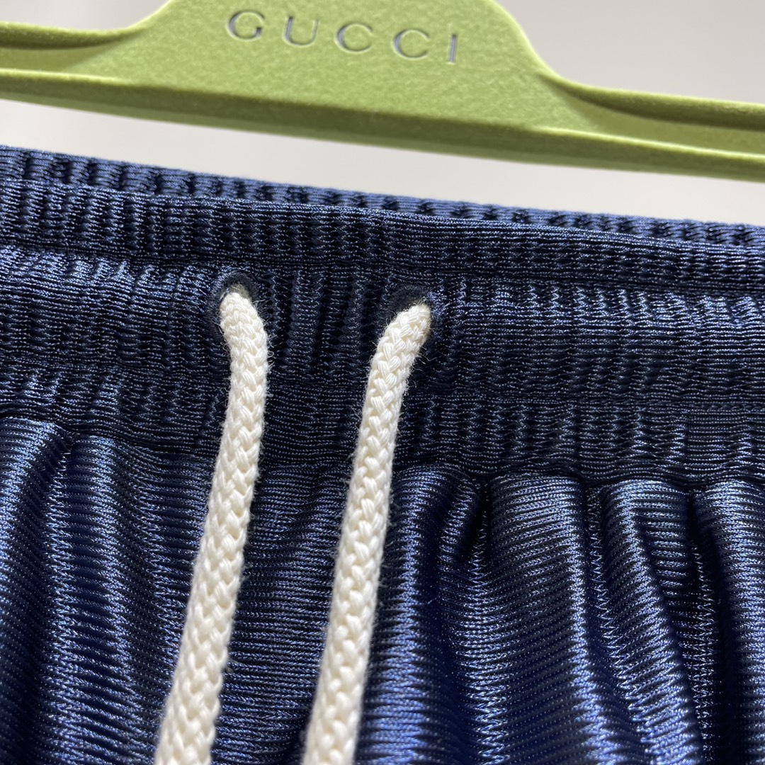 Gucci Shorts Shiny jersey with Web