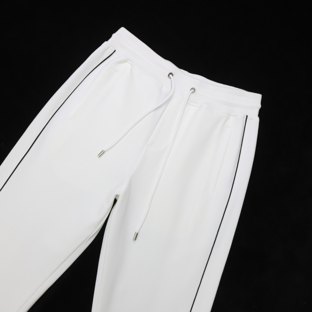 Gucci Pants logo print cotton nylon in White