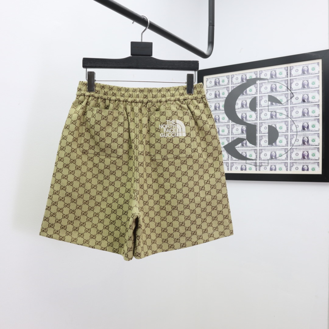 Gucci & The North Face Shorts in Brown