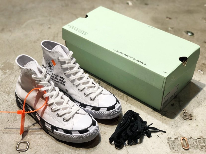 PK GOD CONVERSE X OFF-WHITE CHUCK TAYLOR 1970S retail materails READY TO SHIP