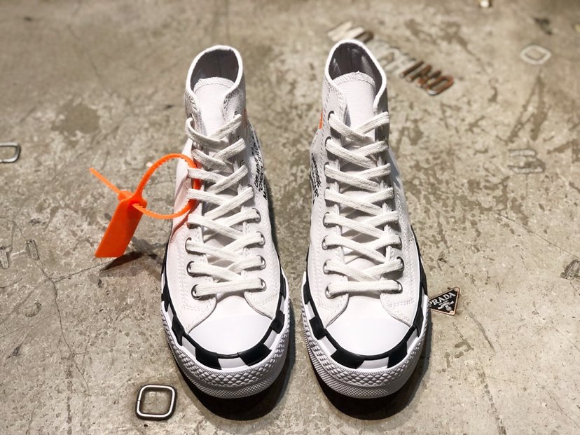 PK GOD CONVERSE X OFF-WHITE CHUCK TAYLOR 1970S retail materails READY TO SHIP