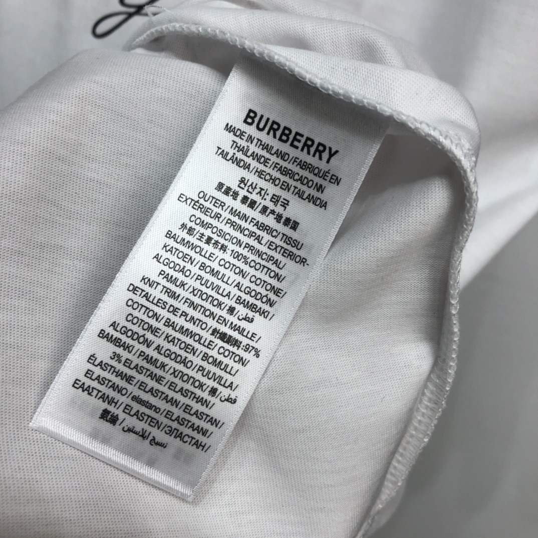 Burberry T-shirt Location Print Cotton Oversized