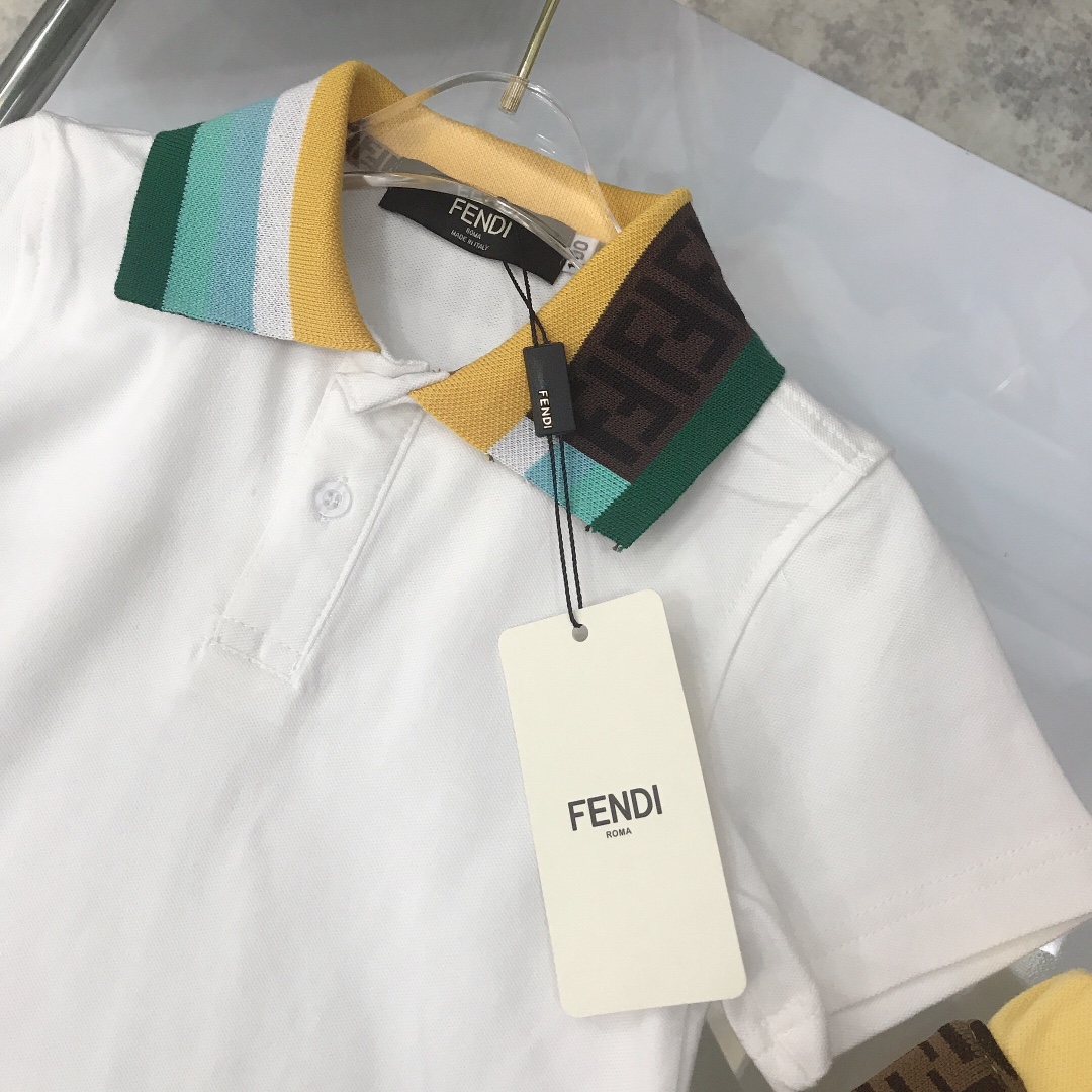 Fendi 2022 New Polo Shirt and Shorts Set