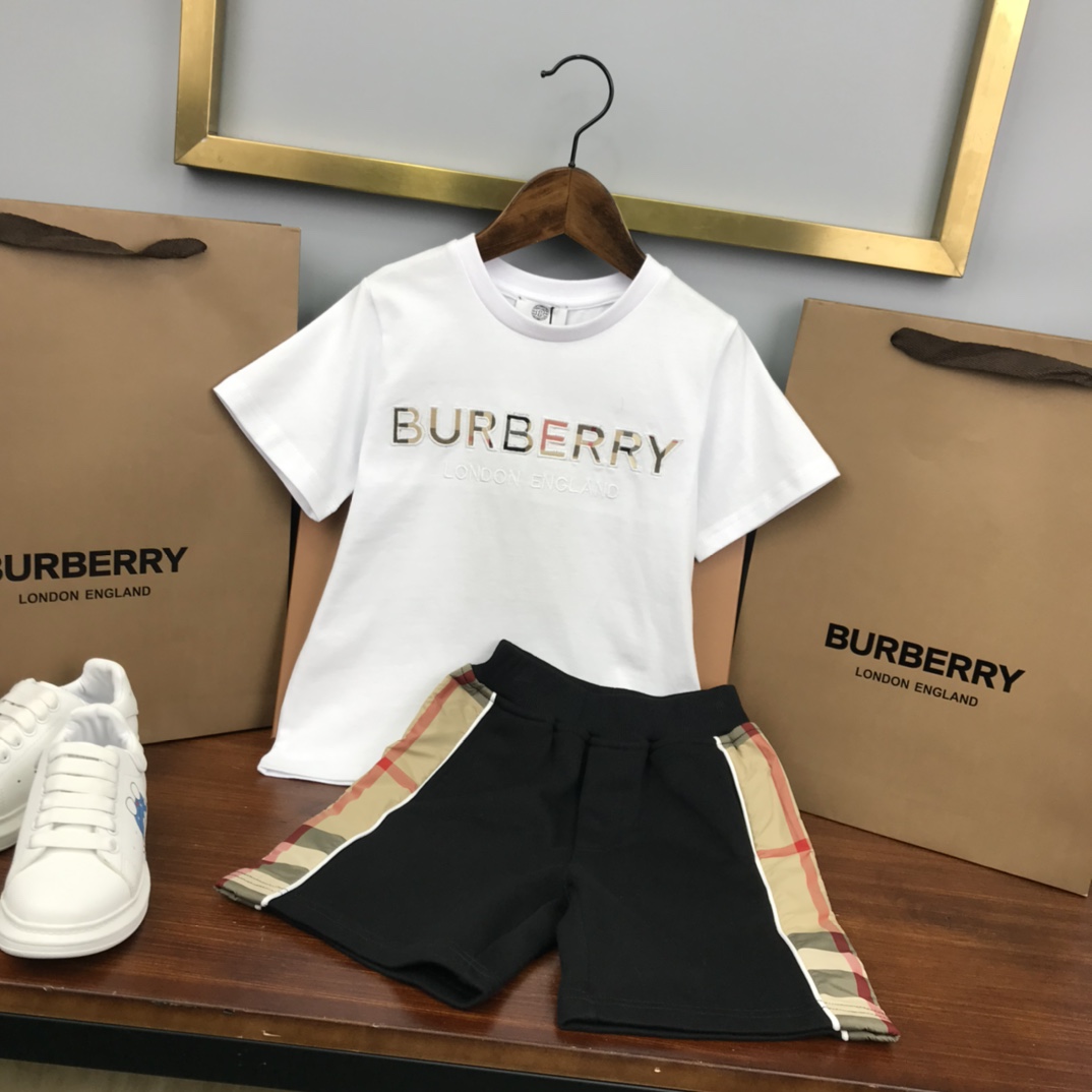 Burberry 2022 New T-shirt and Shorts Set